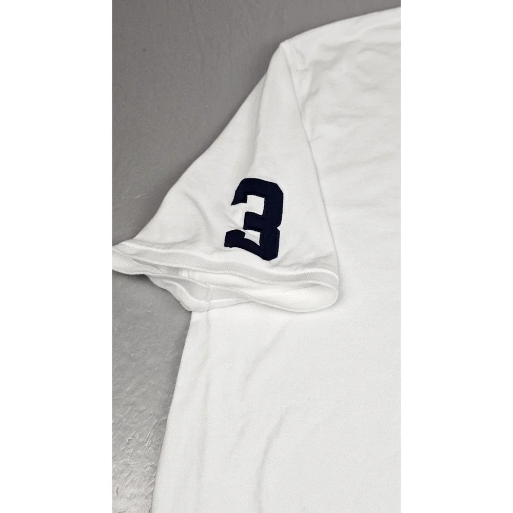 Polo Ralph Lauren Shirt Mens XXL White Triple Pony Polo Embroidered Preppy